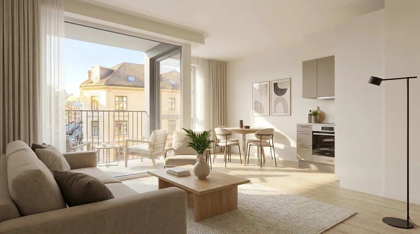 Example vacation-rental listing: switch between photos without and with AIXpose