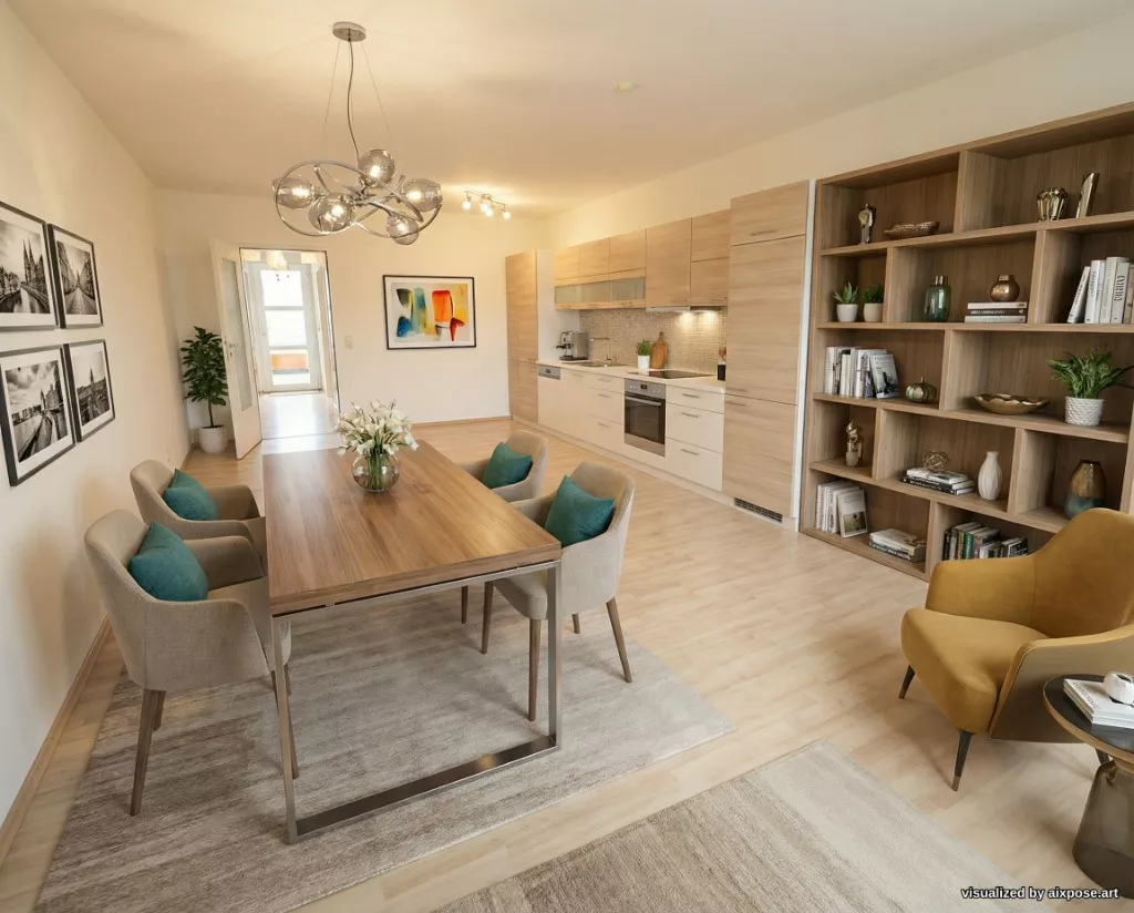 Generated result: staged room